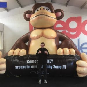 inflatable giant monkey