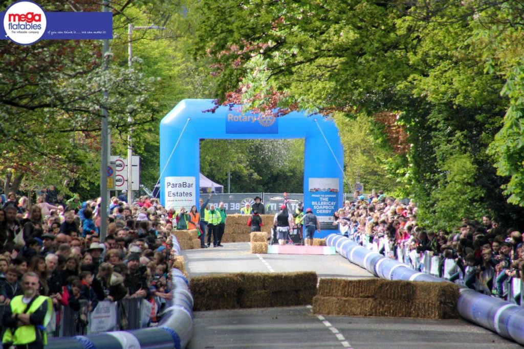 inflatable soap box archway