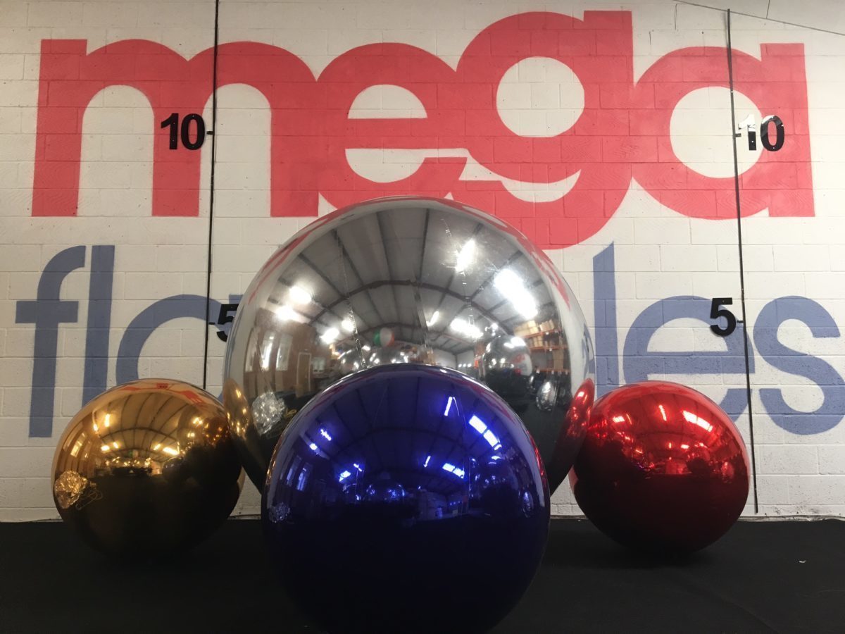 Inflatable Mirror Balls from Megaflatables