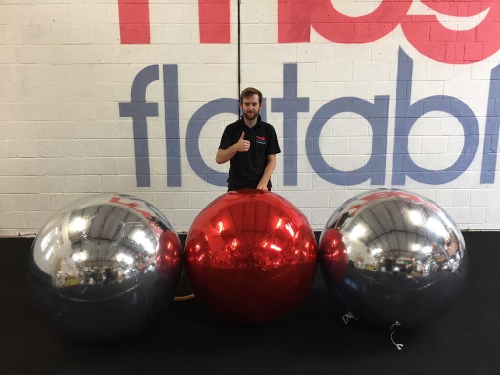 Inflatable Mirror Ball, Design Branded Inflatable Mirror Balls UK
