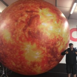 Giant Inflatable Mars Planet Replica