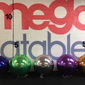 Inflatable Colourful Chrome Spheres
