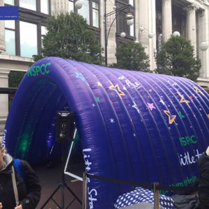 Bespoke Inflatable Tunnel NSPCC