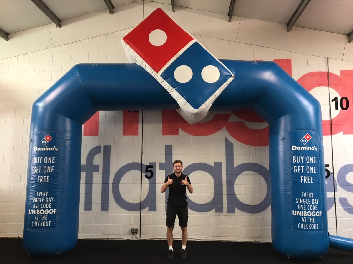 Domino's Inflatable Arch Way