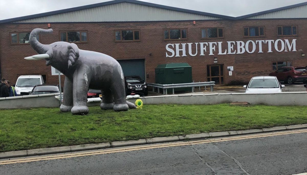 Inflatable Elephant Shufflebottom