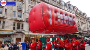 Giant inflatable london red phone box