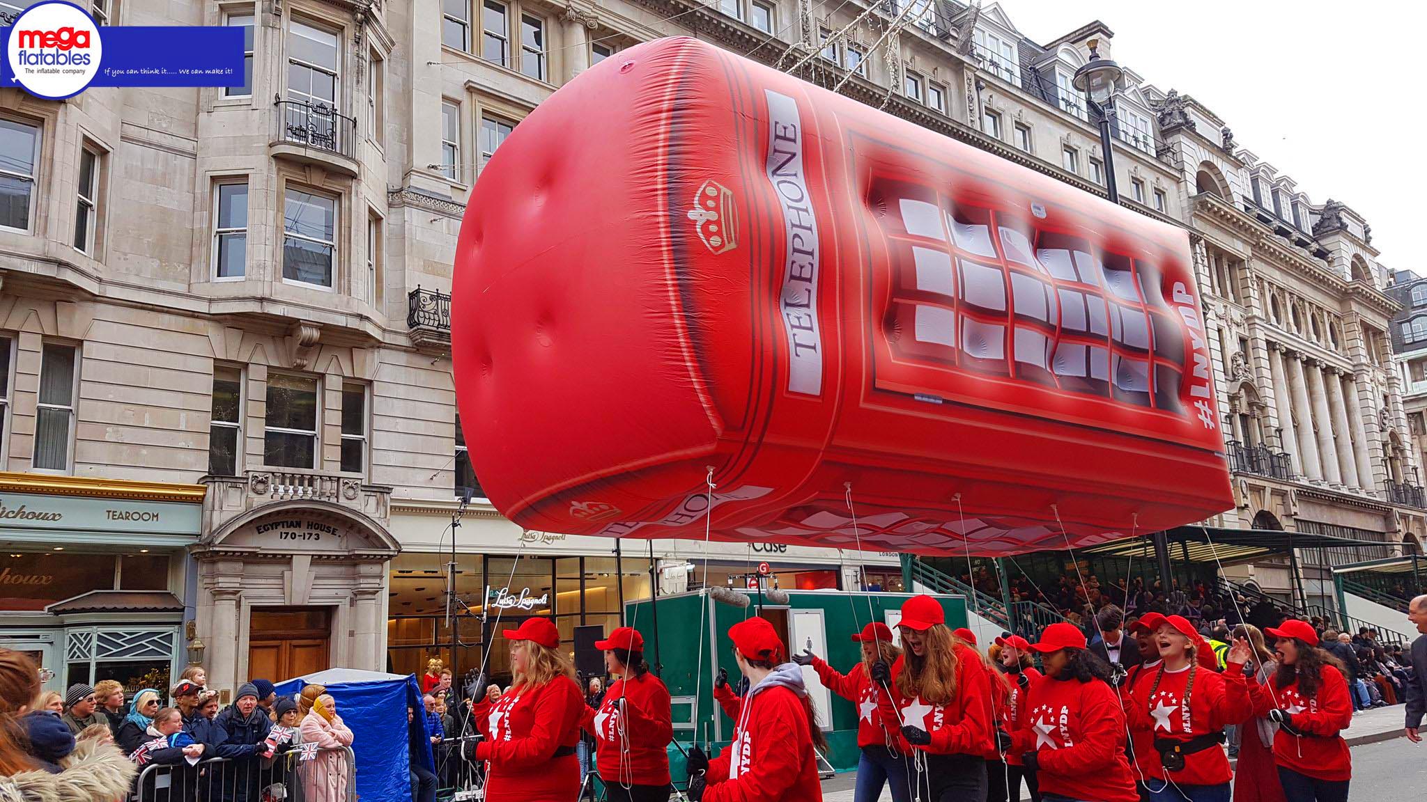 Inflatable Red London Telephone Box