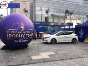 Close up of inflatable trophy sphere