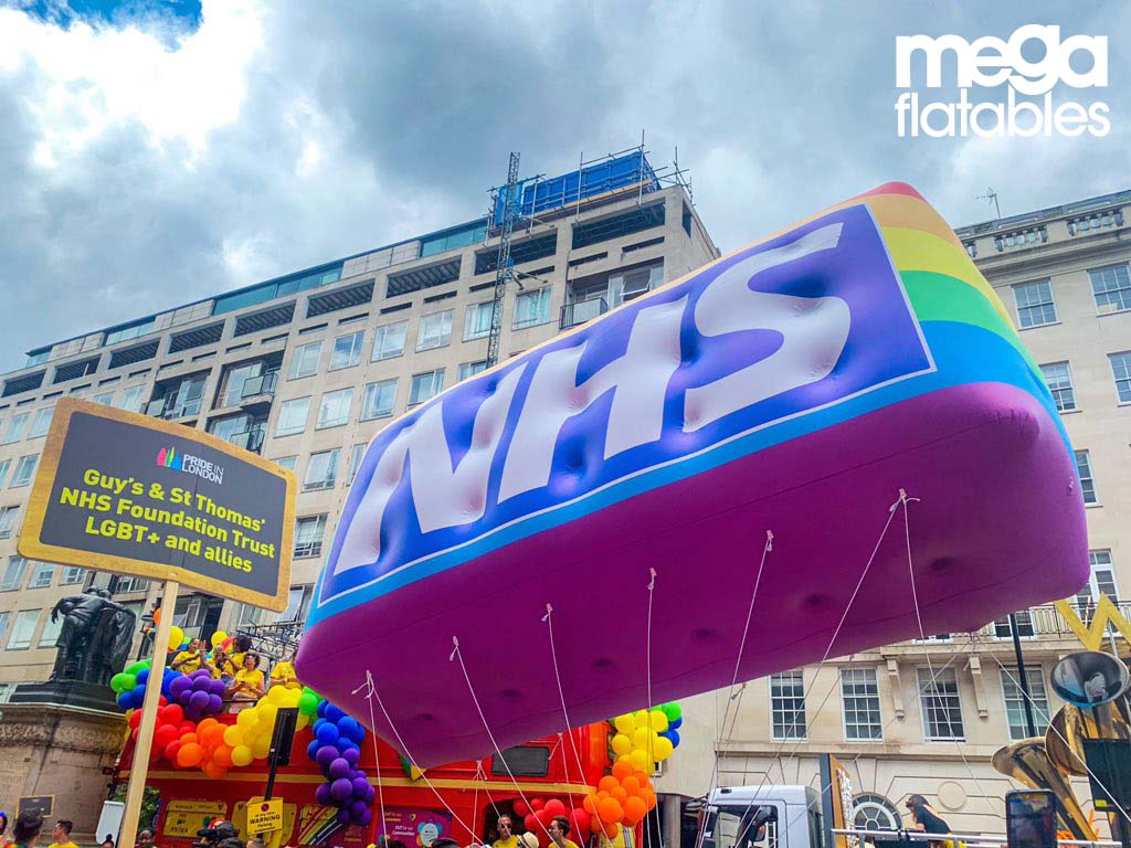 Inflatable NHS LGBTQ Sign