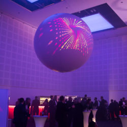 Large sphere for a VIP party