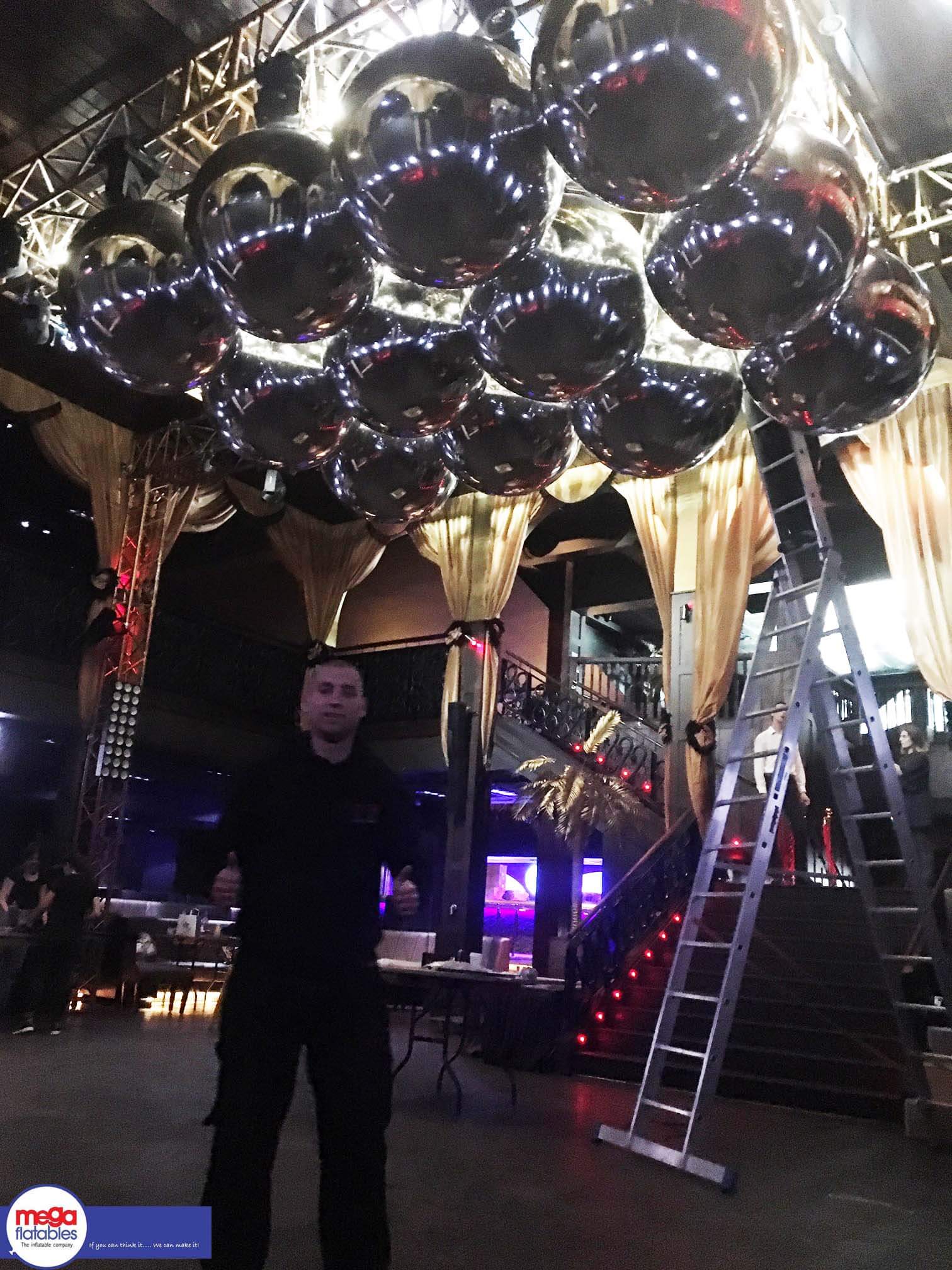 Inflatable Mirror Ball, Design Branded Inflatable Mirror Balls UK