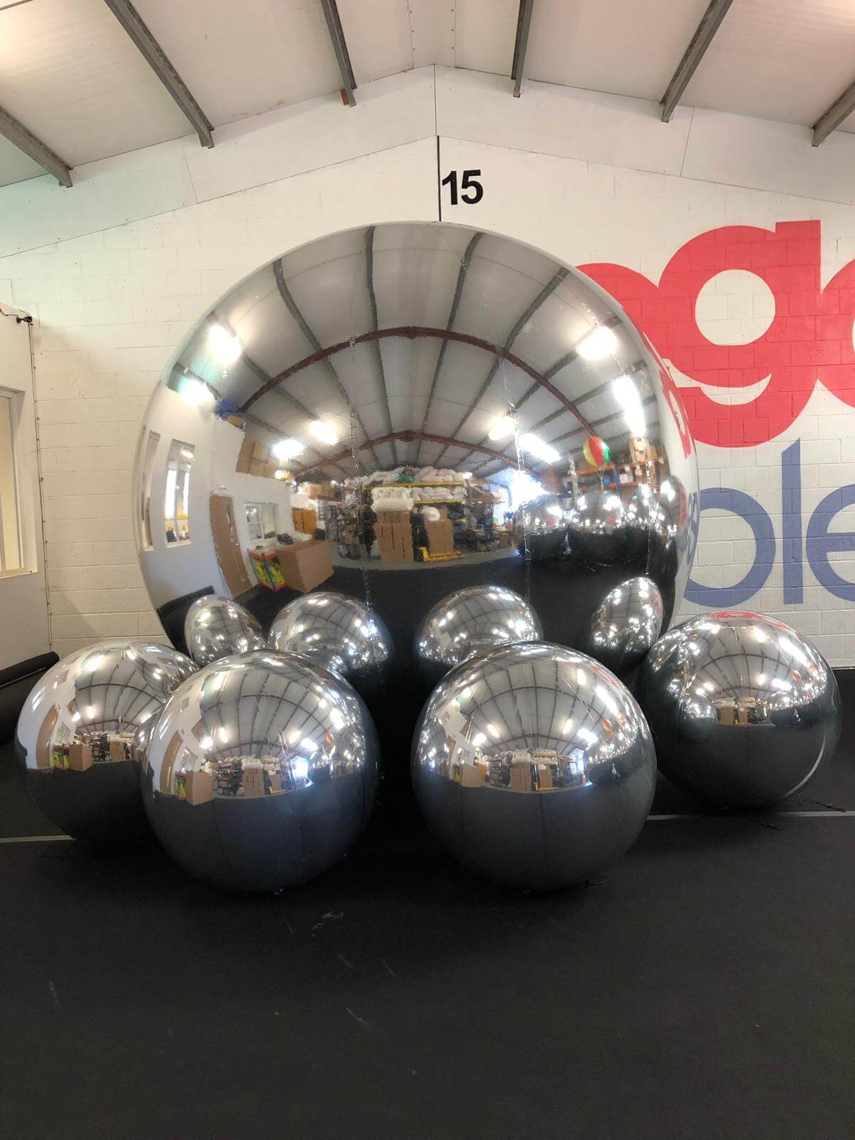 inflatable ball with handle