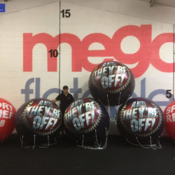 Giant inflatable sports relief balls