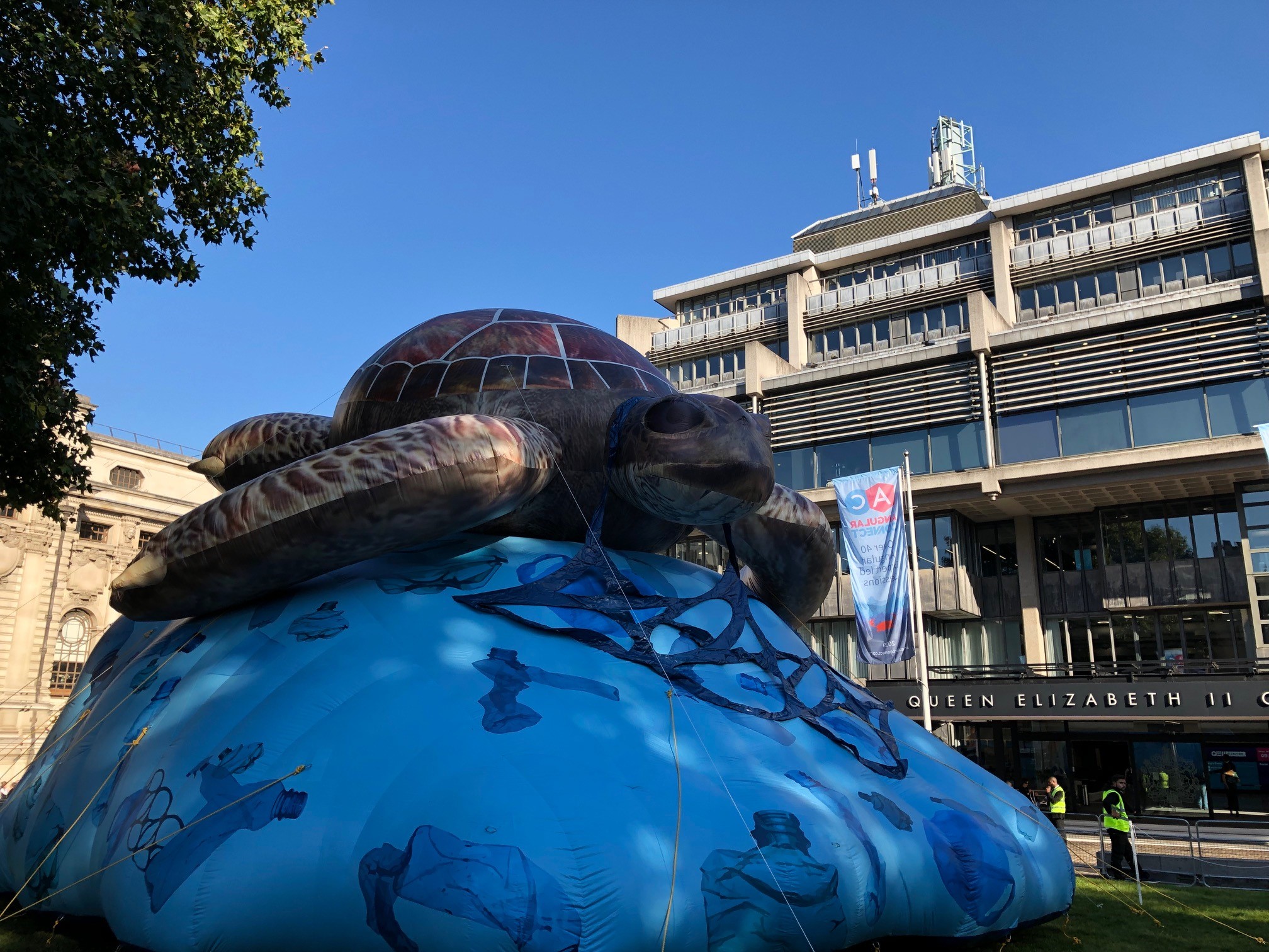 Giant Inflatable Turtle In London