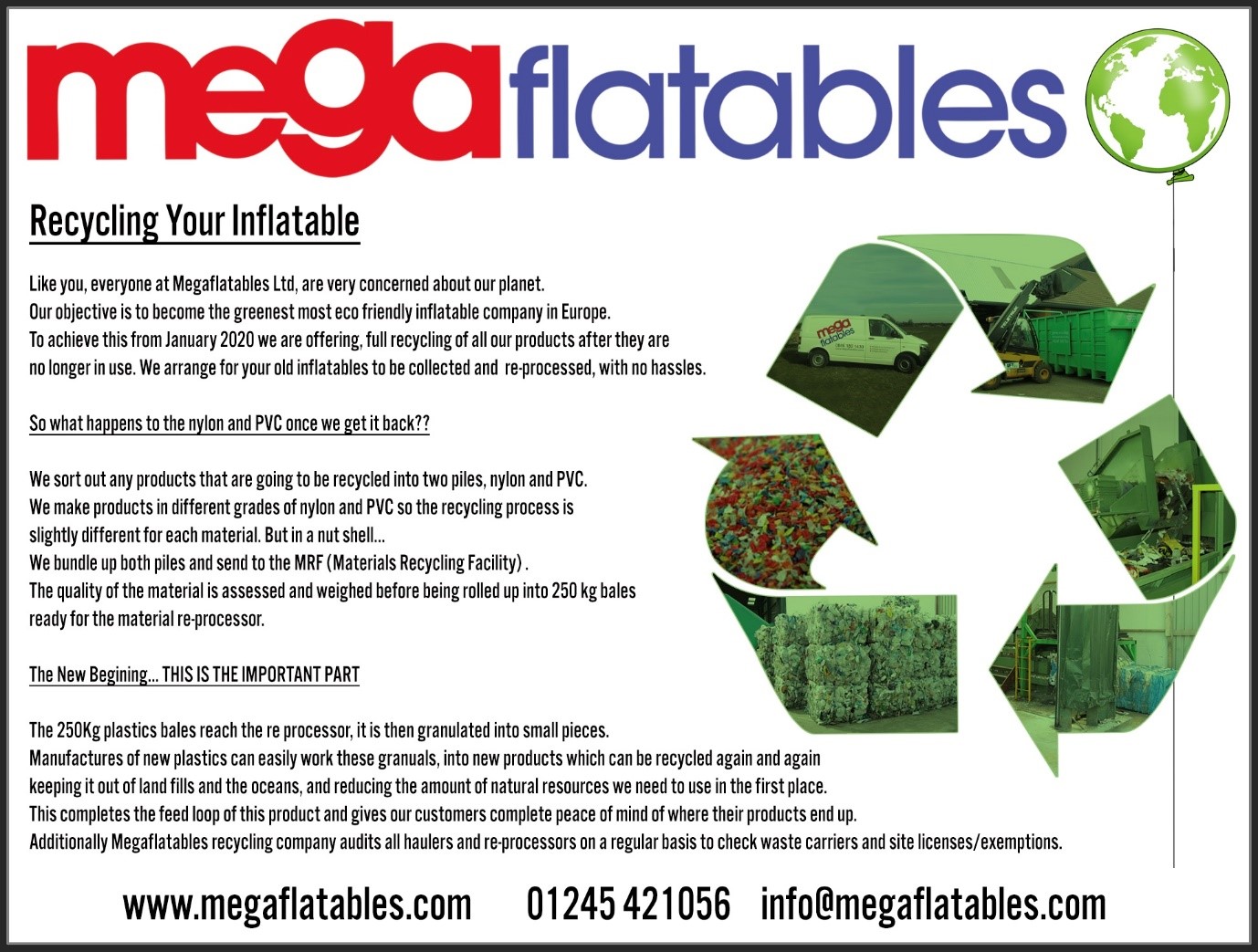 Recycled Inflatables, Eco Friendly Advertising - Megaflatables