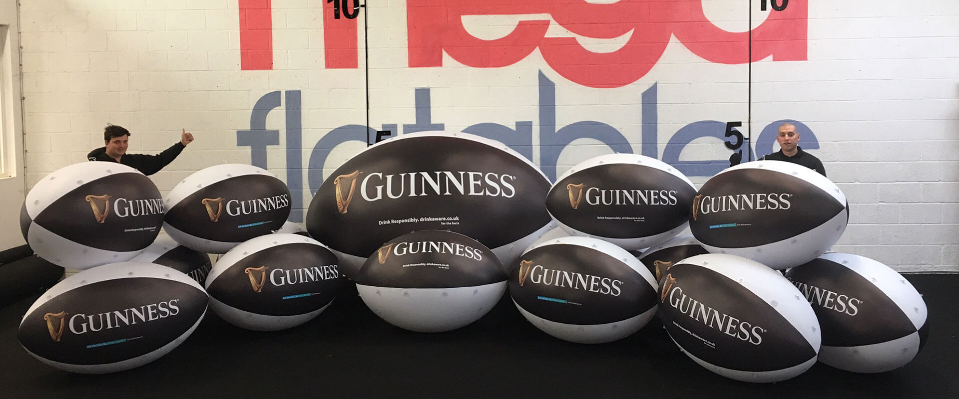 Guinness Rugby ball inflatables