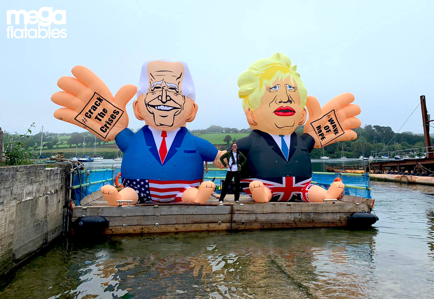 Boris Johnson Biden Inflatable
