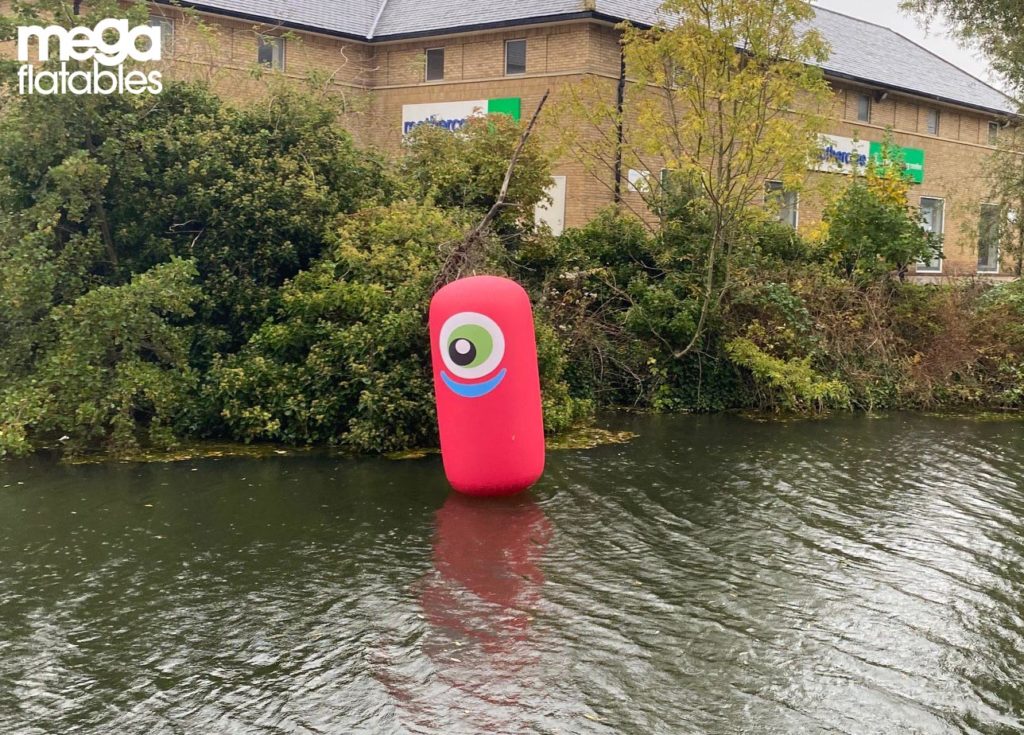 Inflatable on body of water