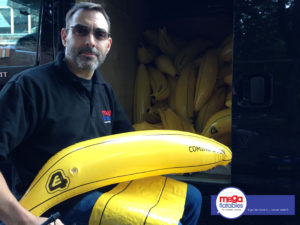 Megaflatables Event Team with banana