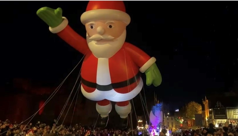inflatable father Christmas