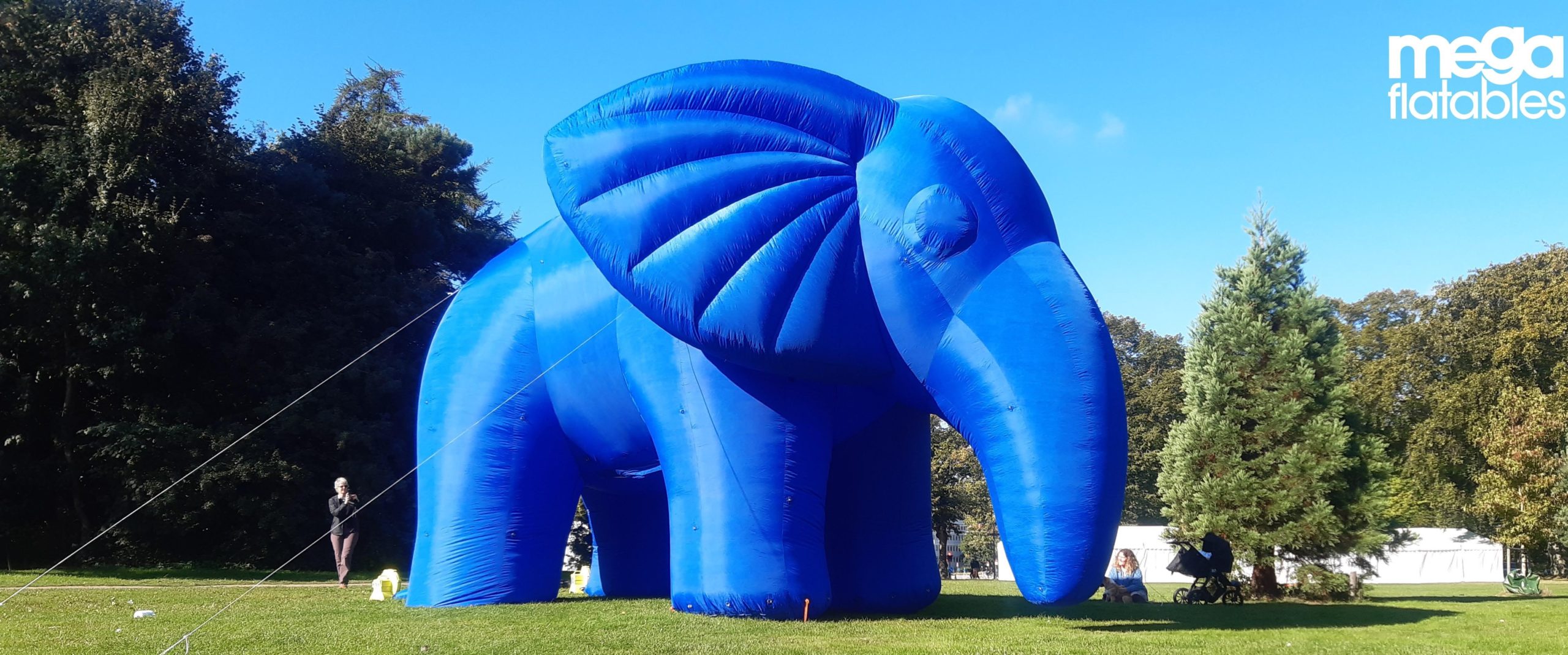 Giant inflatable elephant