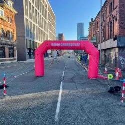 Inflatable Arch for Relay Competition by Megaflatables