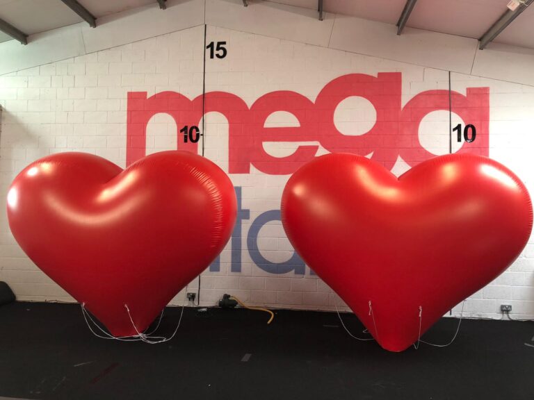Giant Inflatable Hearts