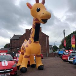 Giant Inflatable Animals for Hire, Giant Inflatable Giraffe by Megaflatables