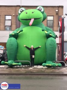 Giant Inflatable Animals for Hire, Giant Frog Inflatable by Megaflatables