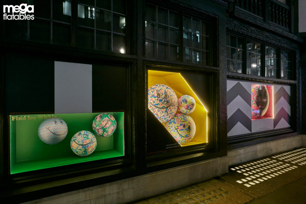 Inflatable spheres for Liberty London