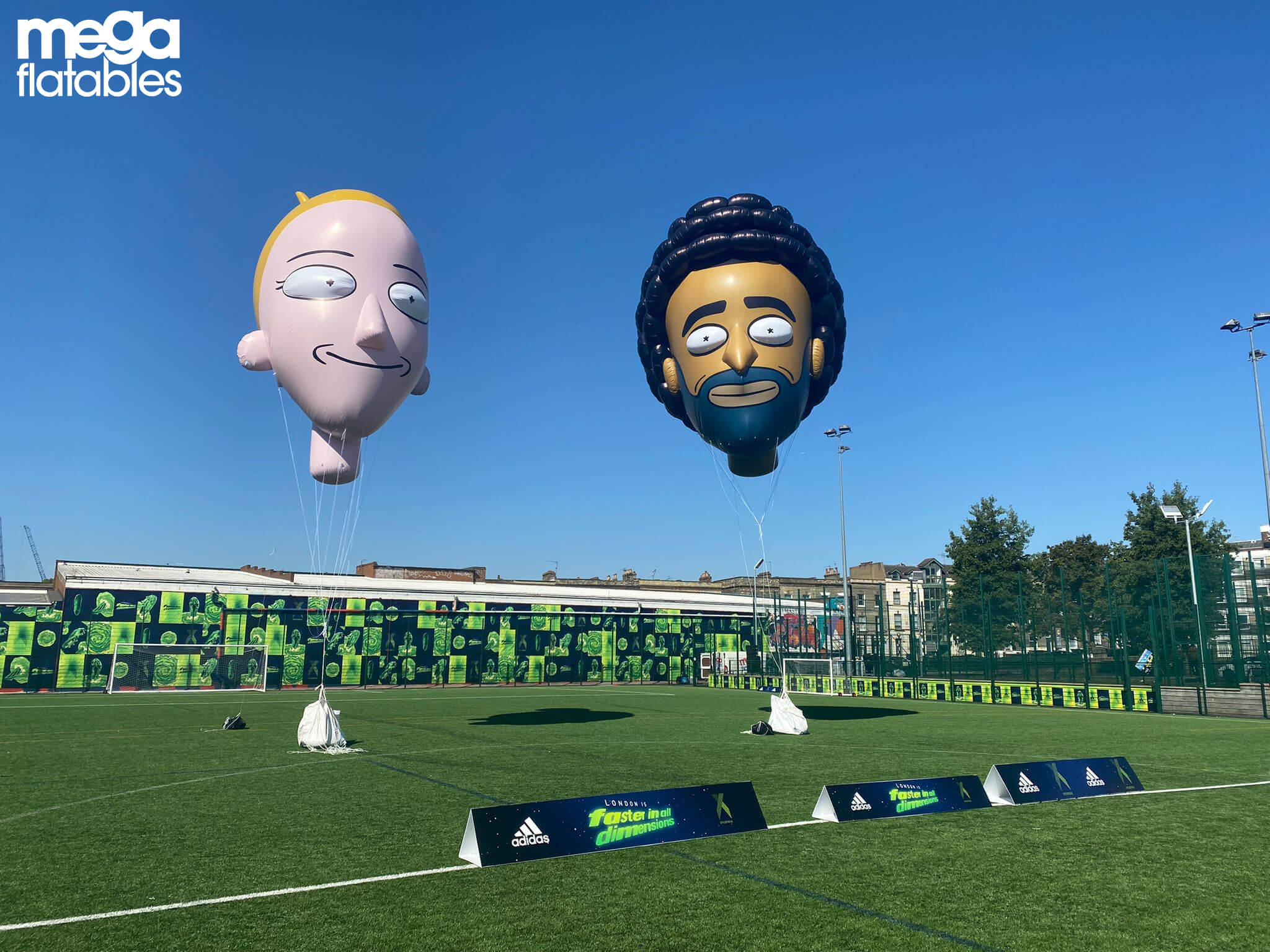Inflatable character heads