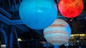 Inflatable light up planets