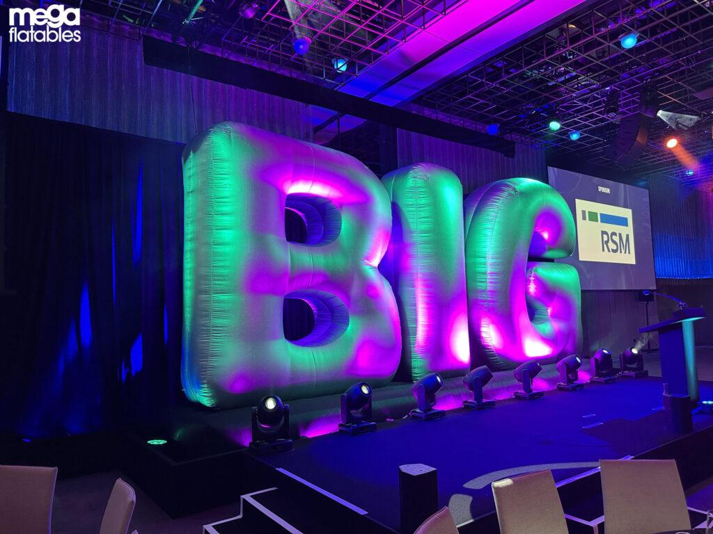 Giant inflatable letters