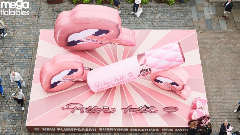 Charlotte tilbury inflatables in covent garden by megaflatables