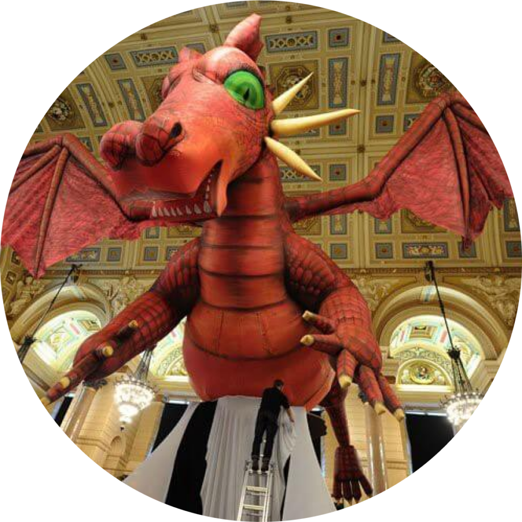 Inflatable dragon