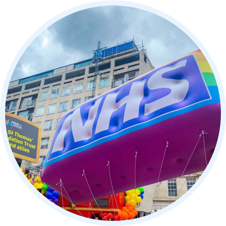 Inflatable NHS blimp