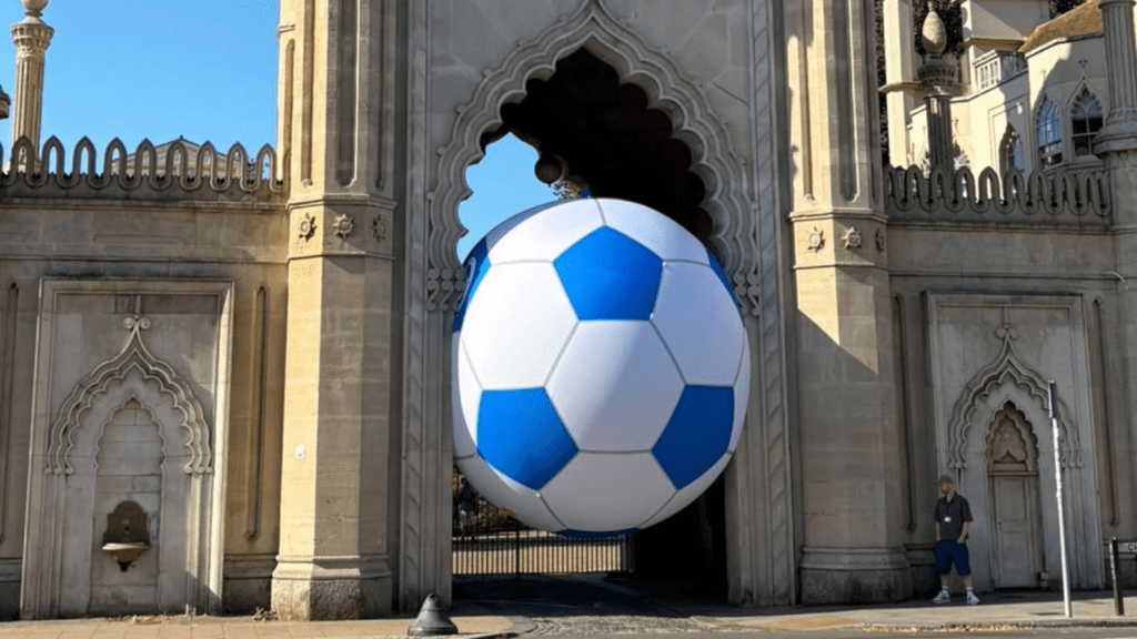 Brighton & Hove Albion giant inflatable football