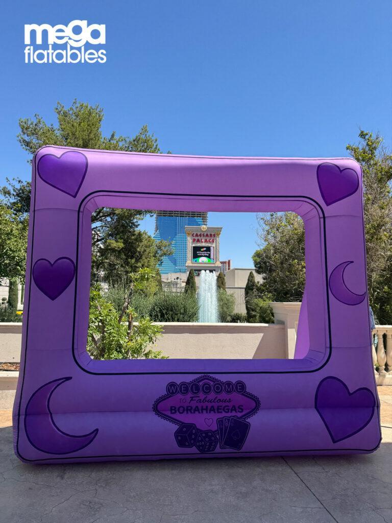 BTS Borahaegas inflatable photo frame in Las Vegas