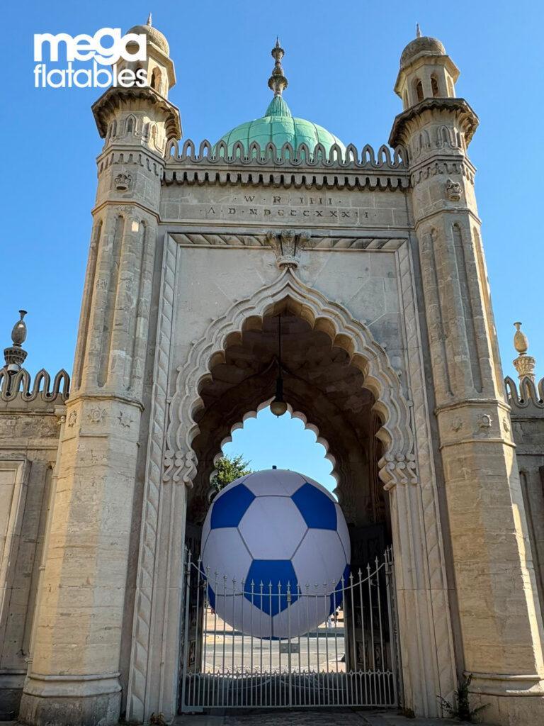 Brighton & Hove Albion giant inflatable football at Brighton Museum